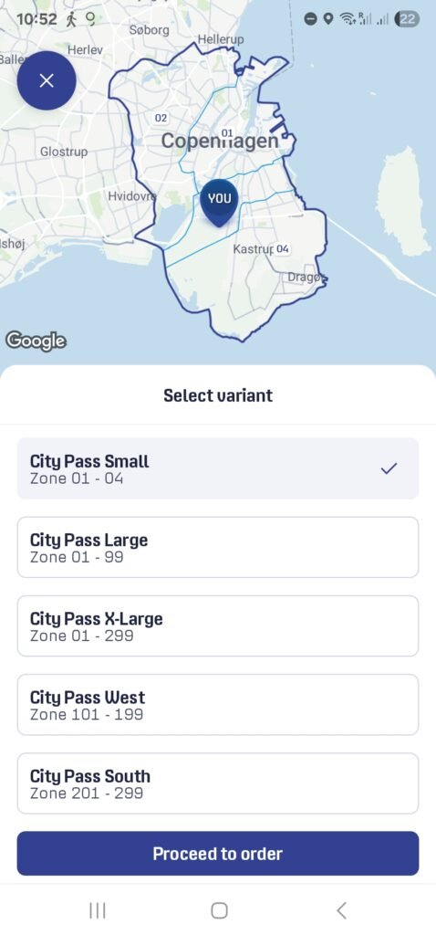 DOT app day pass purchase