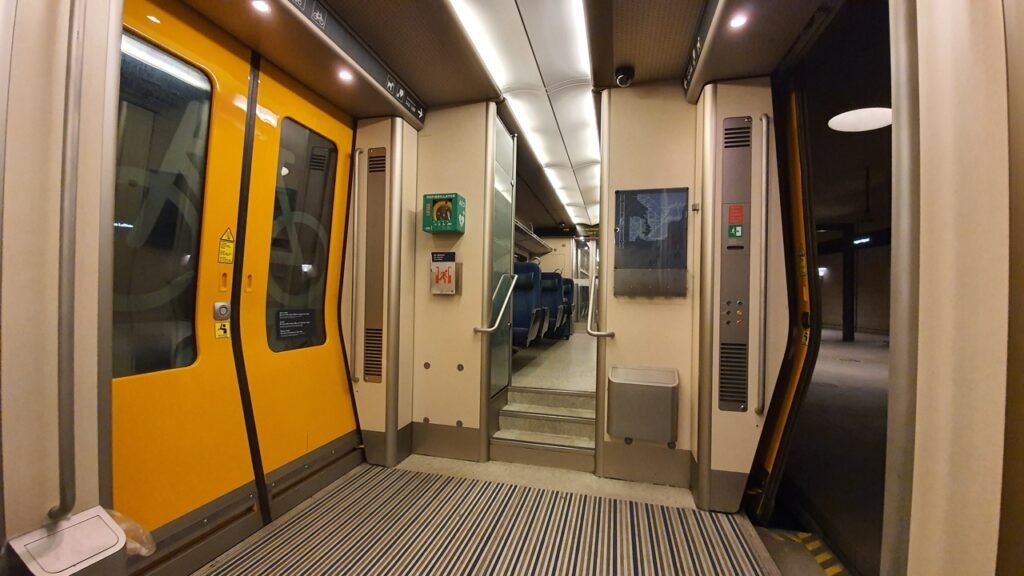 Øresundståg from the inside